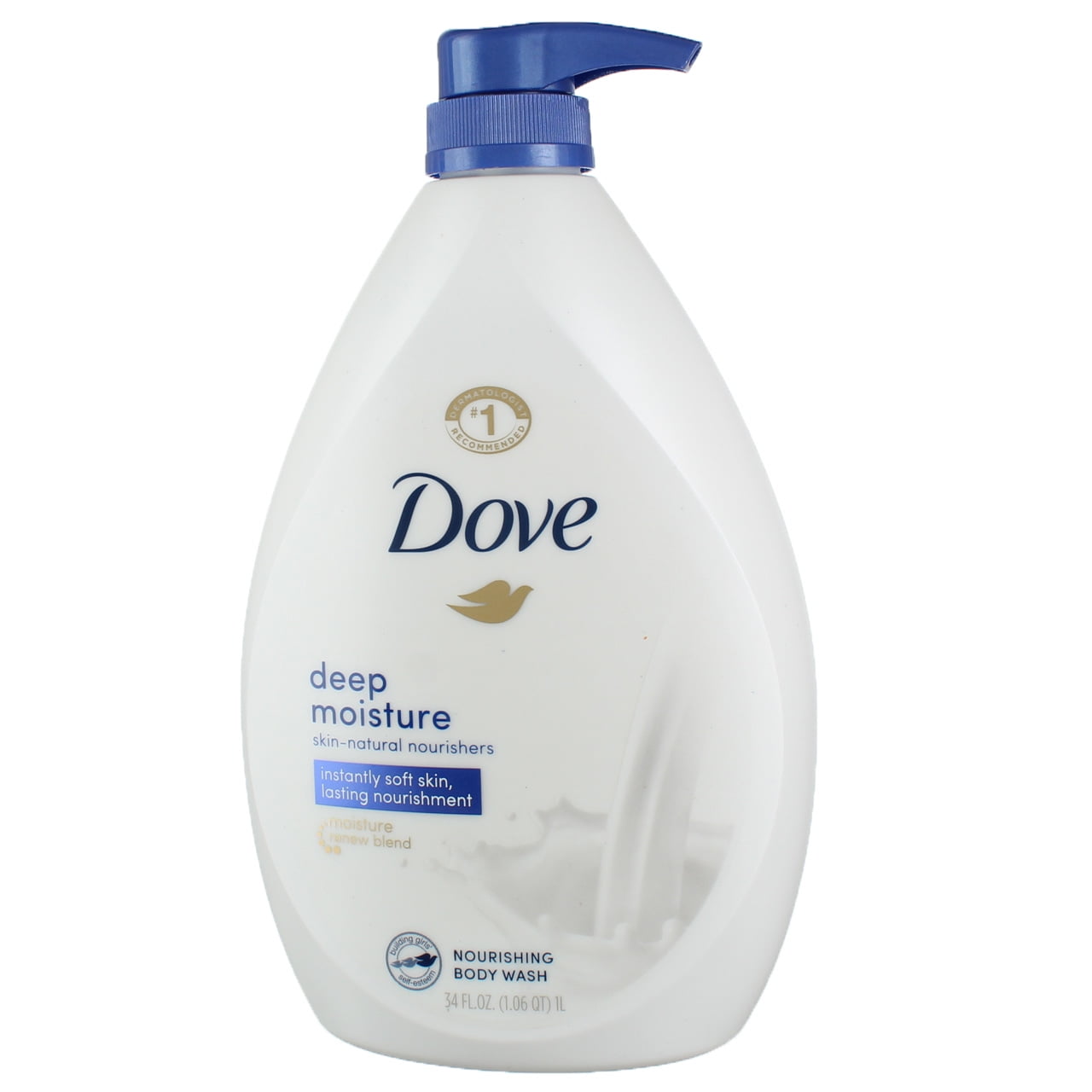 Dove Body Wash with Pump Deep Moisture 30 oz (Pack of 3)