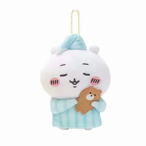 Chiikawa Usagi Cute Pajamas Series Plush Doll Pendant Key Pendant Bag Pendant Cartoon Toy Bedroom Ornaments Gift
