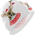 thumbnail image 1 of FYBTO Swimming Cap Reindeer Xmas Deer Winter Unisex Adult FYBTO Polyester, 1 of 4