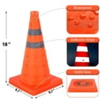 thumbnail image 3 of Conos de tráfico plegables GUARDLEAD de 18 pulgadas con collares reflectantes, 3 of 6