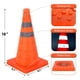 thumbnail image 3 of Conos de tráfico plegables GUARDLEAD de 18 pulgadas con collares reflectantes, 3 of 6