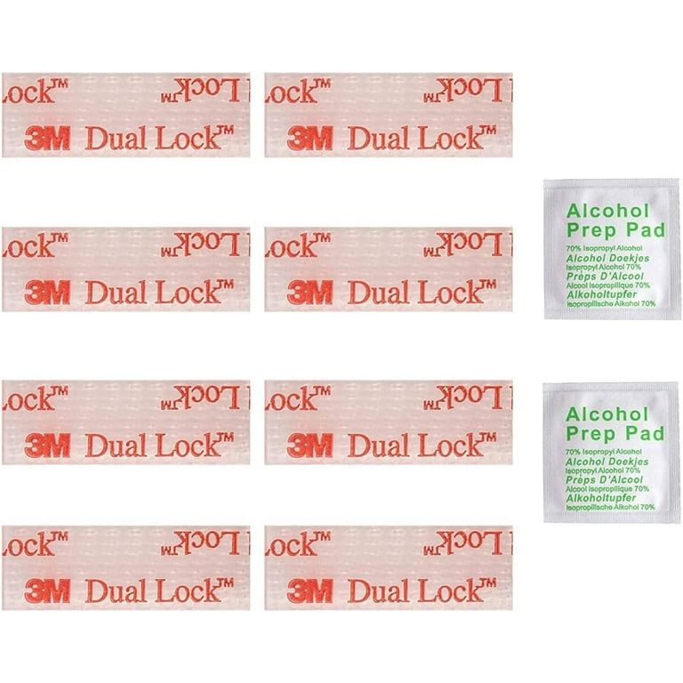 EZ Pass/IPass/IZoom Toll Tag Mounting Kit - 8 Pcs (4 Sets) Reclosable  Fastener Dual Lock Tape Strips 