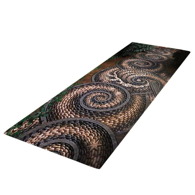 GROWTH TANK 24"x 71" Anti-Slip Door Mat Colorful Non-Slip Universal Welcome Mat Rug Grippers circle 40×120cm
