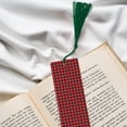 thumbnail image 6 of Kdxio Buffalo Plaid Red Black Print Metal Tassel Bookmarks,Perfect Gift for Art Lovers and Bookworms Metal Bookmarks for Women, 6 of 8