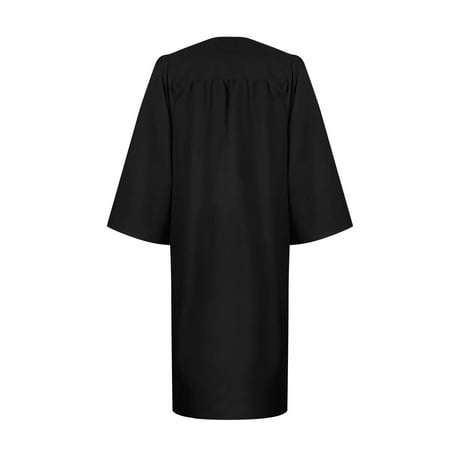 

DBAIXID Unisex Choir Robe for Church baptism robes for water baptism Graduation Gown Pastor Robes Black XS