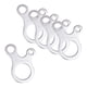 thumbnail image 2 of Tensores antideslizantes de aleación de aluminio, accesorios de 3 orificios, gancho de seguridad de línea Guy curvo 5 piezas de plata Zulema Hebilla de ajuste, 2 of 8