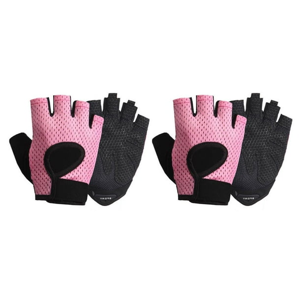 Guantes deportivos portátiles Toystoory 2piezas Rosa S mitones antideslizantes absorción de impacto
