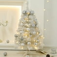thumbnail image 2 of Darzheoy Tabletop Christmas Tree Mini Christmas Tree Christmas White Decoration Tree LED Home Desktop Christmas Tree Ornaments, 2 of 6