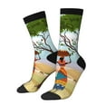 thumbnail image 1 of Balery African Women Calcetas Largas con Estampado para Hombre y Mujer – Suaves y Transpirables, Talla Única (US 5-11), 1 of 6