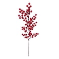 thumbnail image 1 of Simulation fruit Rouge Grains d'Acacia Fournitures de Célébration de Noël Fleur de table Branche Courte 1pcs 54cm, 1 of 9