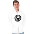 thumbnail image 5 of Koi Fish Ying Yang Balance Symbolic Zip Up Hoodie Men's Women's Brisco Brands X, 5 of 6