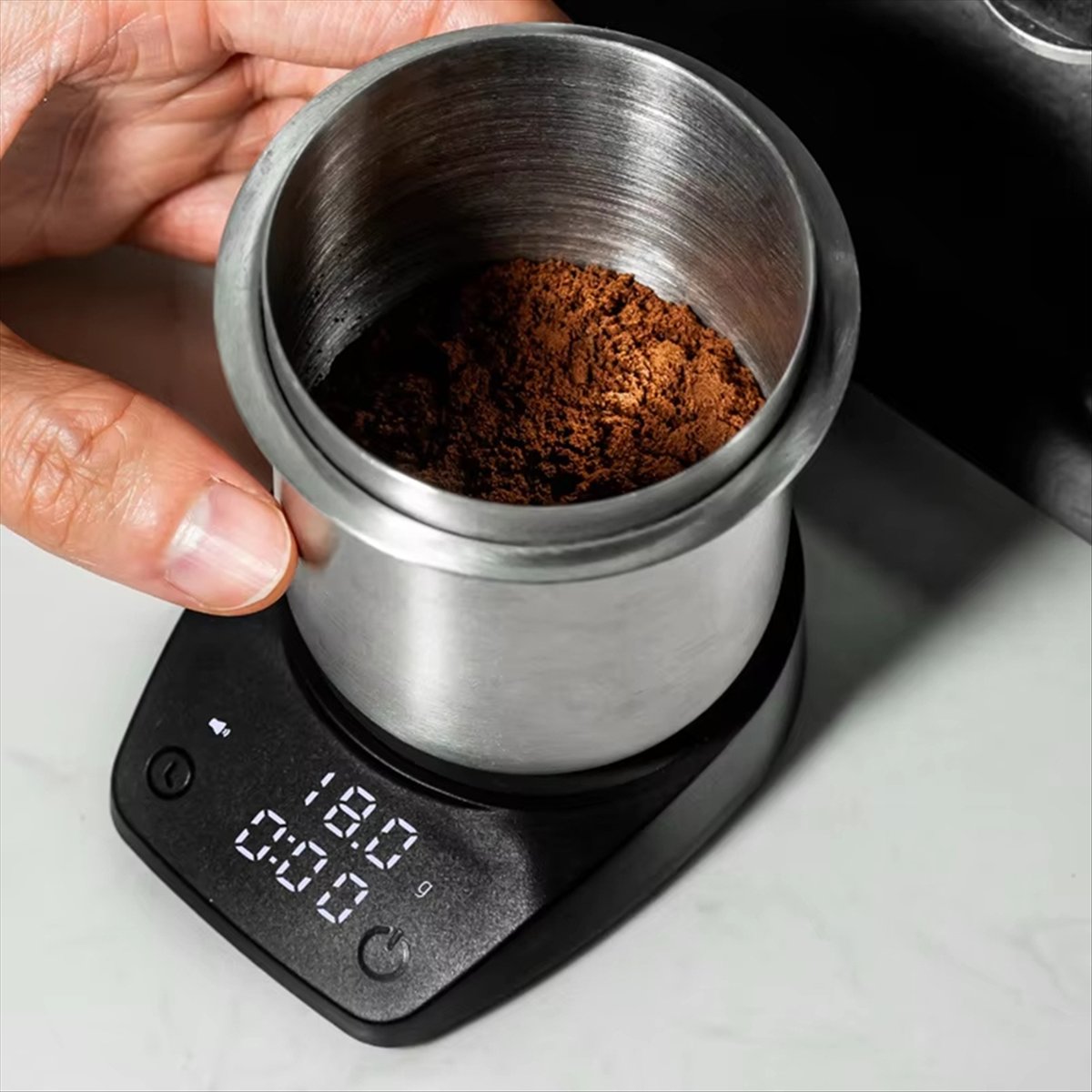 Mini Electronic Espresso Scale - High , LED Display, Portable Coffee Scale, 0.1g Accuracy