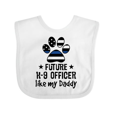 

Inktastic Future K 9 Police Officer Like Daddy Boys or Girls Baby Bib