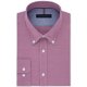thumbnail image 1 of Tommy Hilfiger - Camisa de vestir con botones y ajuste delgado para hombre, color frambuesa 17,5, 1 of 1