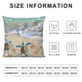 thumbnail image 5 of Autua Turtle Starfish Beach Graphic Decorative Cushion Throw Pillow Cover for Home Couch Living Room Bed Sofa - Summer Soft and Durable 1PC 12x12in, 5 of 5