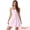 Pink White, variant on Glitter Sequin Dress Spaghetti Strap Dress M Silver