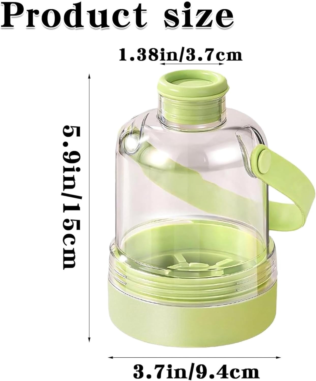 Multifunctional Transparent Water Bottle Ice Maker with Ice Tray, Ice Tray Water Bottle in One, Portable Iced Coffee Cup for Outdoor Travel Camping Home Office (Purple + White + Green)