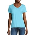 thumbnail image 2 of Hanes Women's X-temp Short Sleeve V-neck T-Shirt, 2 of 2