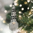 thumbnail image 3 of Northlight 6.25-Inch Gray and White Gnome Head with Hat Hanging Christmas Ornament, 3 of 4