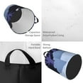 thumbnail image 4 of LNWH Laundry Basket, Fantasy Winter Night Pattern Foldable Laundry Hamper With Handles Waterproof, Small Size, 4 of 8