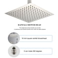 thumbnail image 3 of 16 Inch Bathroom Rain Shower System Set ceiling mounted, Rainfall Shower Head with Handheld, 3 of 8