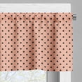thumbnail image 5 of Ambesonne Peach Valance & Curtain, Abstract European Design, 55"x24", Peach Black, 5 of 7