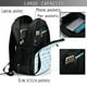 thumbnail image 4 of Balery Blue and White Squares Mochila con carga USB para hombre y mujer - Mochila impermeable y antirrobo para laptop con puerto USB para viajes, trabajo, 4 of 7