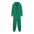 thumbnail image 1 of One Piece Jumpsuits for Women Hoodies Zip Up Sweatshirts Sweatsuit Full Length Overall Rompers Women Clothing, 1 of 5