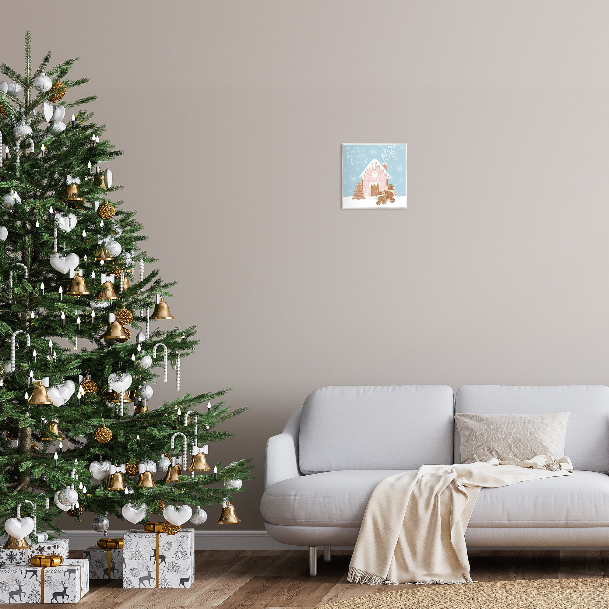 Stupell Industries Holiday Gingerbread Family Holiday Painting Unframed Art Prints Wall Art, 12 x 12