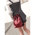 thumbnail image 2 of YOUI-GIFTS Women Glitter Handbag Crossbody Bag Sequins Drawstring Bucket Shoulder Bag, 2 of 8