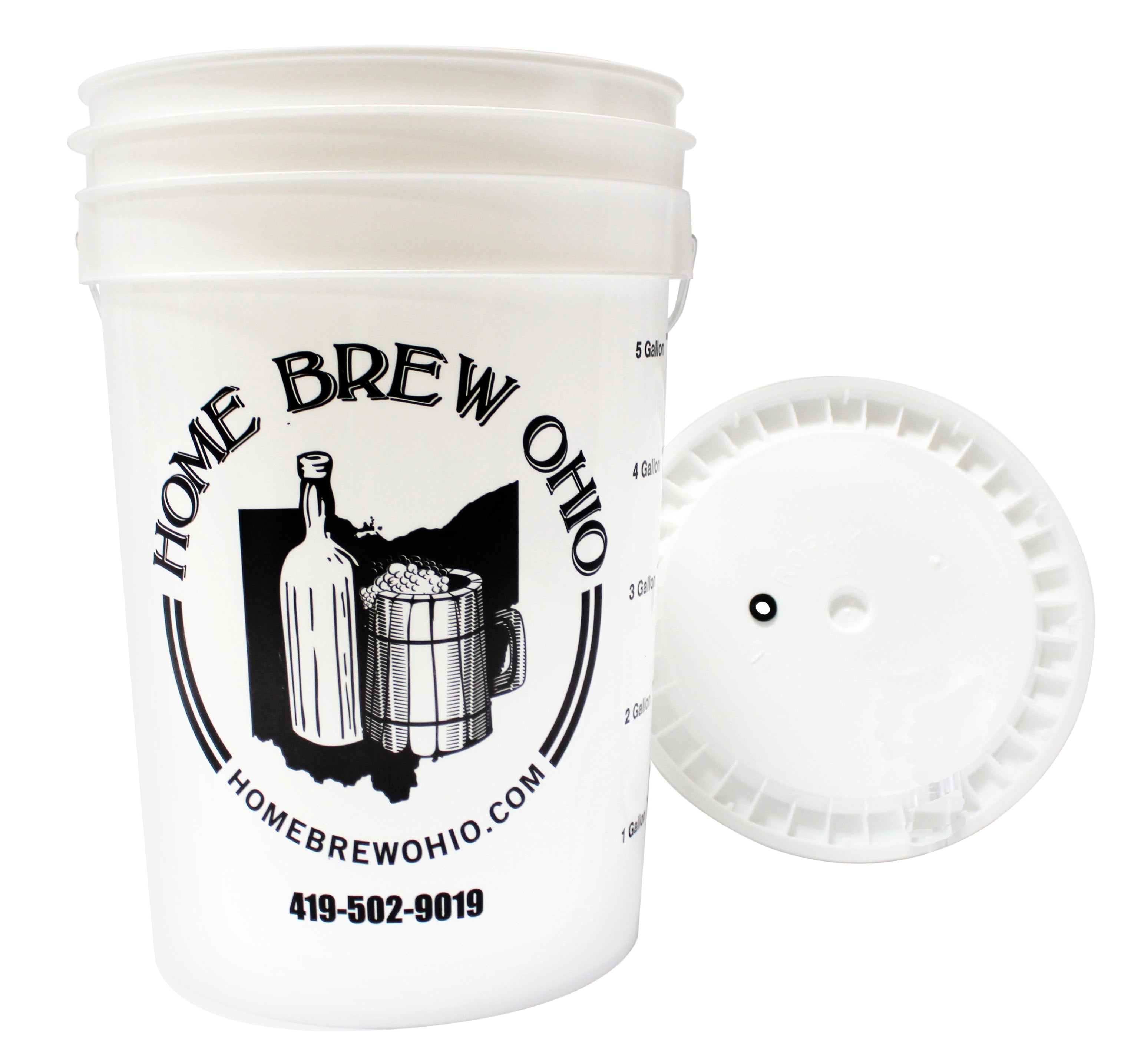 Home Brew Ohio Complete 6.5 Gallon Fermenting Bucket with Econolock