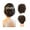 4, variant on Short Messy Curly Bun Hair Piece - Clip-In Ponytail Extension with Double Combs