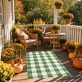 thumbnail image 3 of LEFXSMR Large Plaid Welcome Mat, 31.5*19.9 inch Thanksgiving Non-Slip Front Door Mat, Hand-Woven Washable Outdoor Rug Entrance Fall Decor, 3 of 9