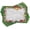 Green Grey, variant on Gingerbread Man Place Mats Set of 4, Funny Watercolor Cookies on Wooden Boards Delicious Xmas Pastry, Washable Fabric Placemats for Dining Table, Standard Size, Orange White