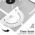 thumbnail image 4 of Router Table Insert Plate Aluminium Wood Router Flip Plate Router Plate Wood Tools Milling Trimming Machine with Rings (Silver  Gold), 4 of 9