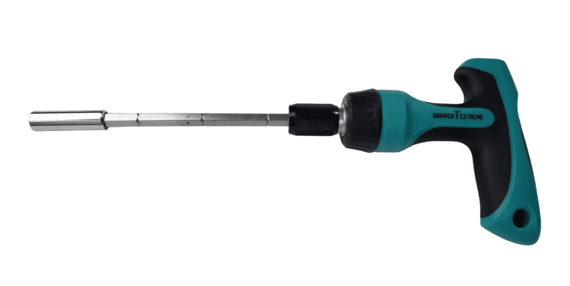 GRIPPER EXTREME, T-HANDLE RATCHET MULTI-BIT SCREWDRIVER SET