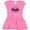 Raspberry with Polka Dots, variant on Inktastic Let's go on an Adventure Mountains Girls Toddler Dress