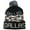 Brown, variant on Dallas Adult Size Camo Winter Knit Pom Beanie Hats (Green)