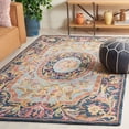 thumbnail image 2 of SAFAVIEH Savonnerie Cady Oriental Area Rug, Navy/Pink, 8' x 10', 2 of 10