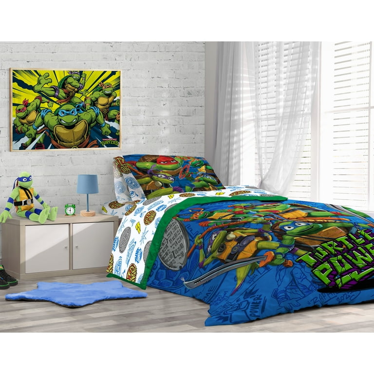 Ninja fashion turtle crib sheets