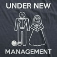 thumbnail image 2 of Mens Under New Management Funny Wedding Bachelor Party Novelty Tee for Guys Graphic Tees, 2 of 9
