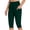 Army Green, variant on Workout Leggings for Women High Waisted Skinny Cropped Gym Yoga Pants Knee Length Trousers