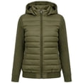 thumbnail image 7 of Enjoytime Quilted Jackets for Women Patchwork Knit Long Sleeve Zip Up Hooded Coat Warm Casual Lightweight Outerwear with Pocket, 7 of 7