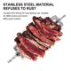 thumbnail image 5 of EeaseMX Tenedores giratorios para parrilla, tenedores profesionales para barbacoa, asador de carne, 2 uds., 5 of 7