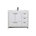 thumbnail image 4 of Alma Allier 42" Natural Wood Finish With Integrated Sink / Right Side Drawers, 4 of 9