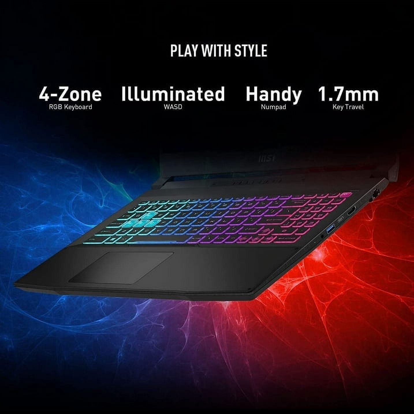 MSI Katana 15 15.6" 144Hz FHD Gaming Laptop: 13th Gen Intel Core i7, RTX 4070, 16GB DDR5, 1TB NVMe SSD, USB-Type C, Cooler Boost 5, Win11 Home: Black B13VGK-484US