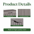thumbnail image 4 of Joxxoaa 45 Gallon Resin Deck Box, Lockable Patio Outdoor Storage Box for Furniture, Garden Tools and Tools Storage, Waterproof Outside Storage Boxes - Grey, 4 of 6
