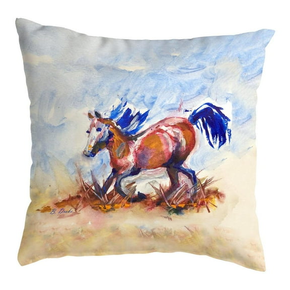 Betsy Drake Interiors Betsy's Wild Horse Small Noncorded Pillow 12x12