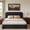 Black, variant on Queen Size Bed Frame, Upholstered Platform Bed Frame with Adjustable Headboard, Soft Boucle Fabric, Modern Style, No Box Spring Required, Beige