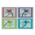 thumbnail image 3 of Floral Cutting Board, Delicate Abstract Style Colored Flowers in Square Frames Creative Image, Decorative Tempered Glass Cutting and Serving Board, in 3 Sizes, by Ambesonne, 3 of 5